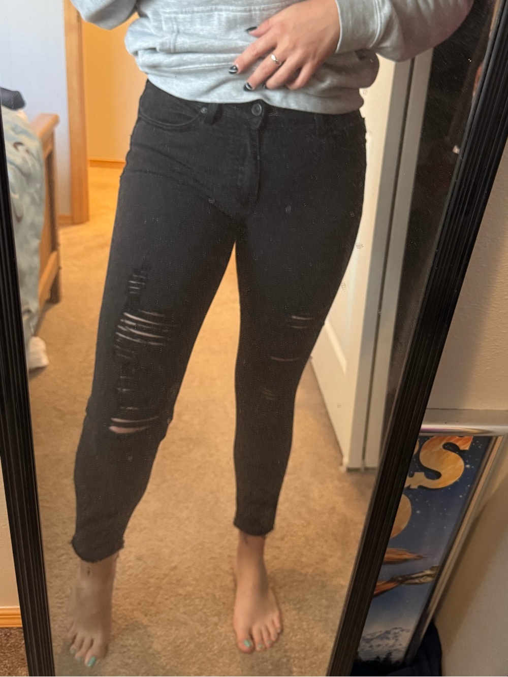 KanCan Black Distressed Skinny Jeans